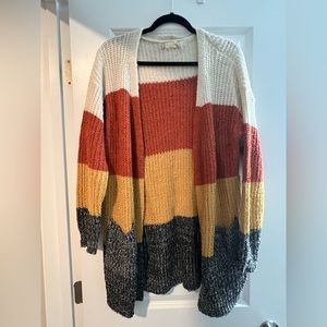 Altar’d State Autumn Multicolor Cardigan 🧡💛